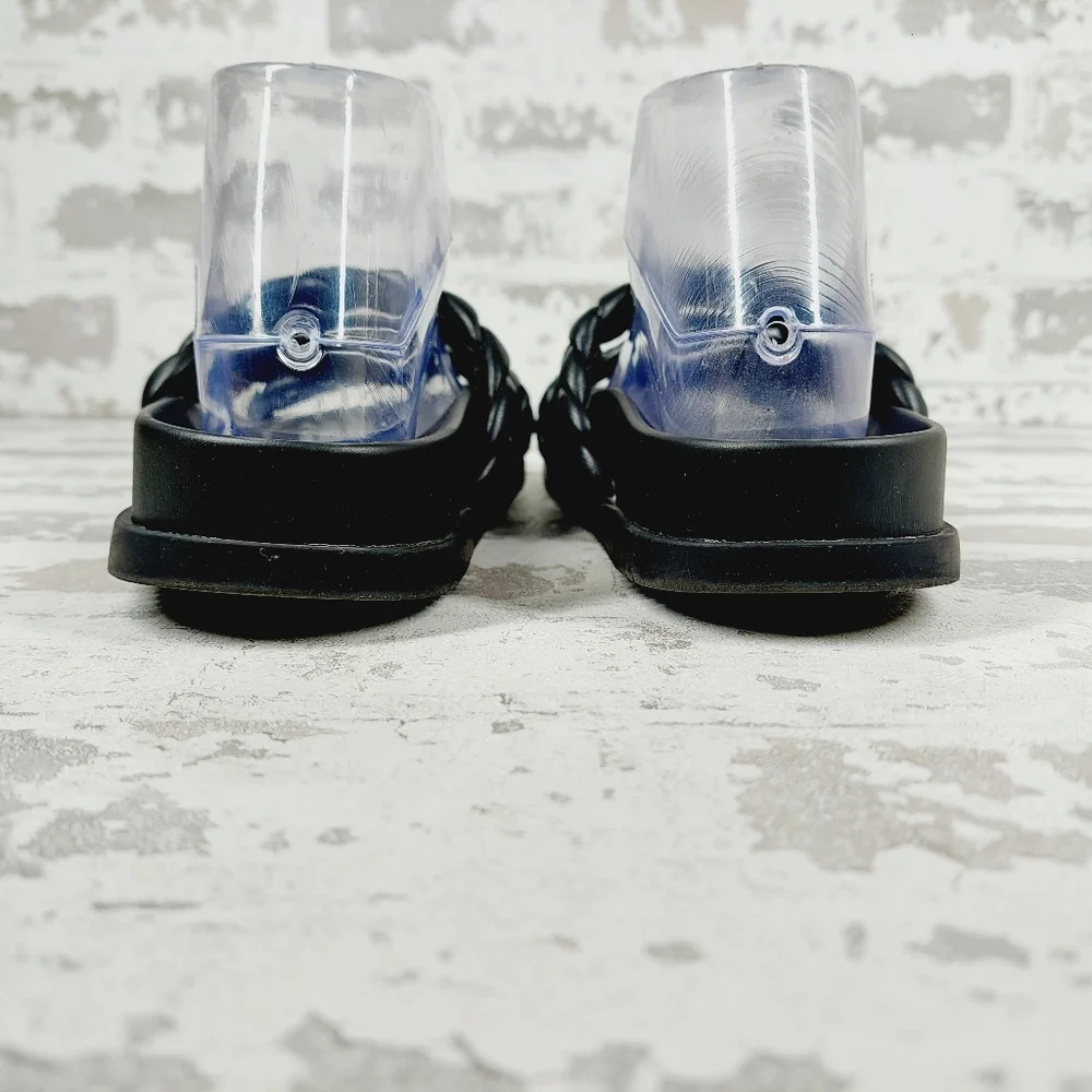 BP Keaton Black Braided Slide Summer Flat Casual Sandals H464 - Picture 6 of 11
